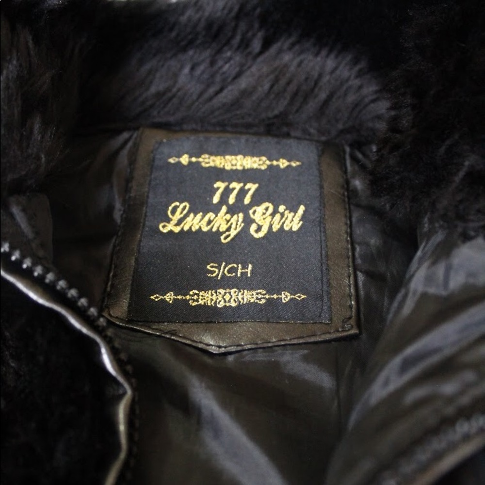 777 Lucky Girl Faix Fur/Pleather Vest